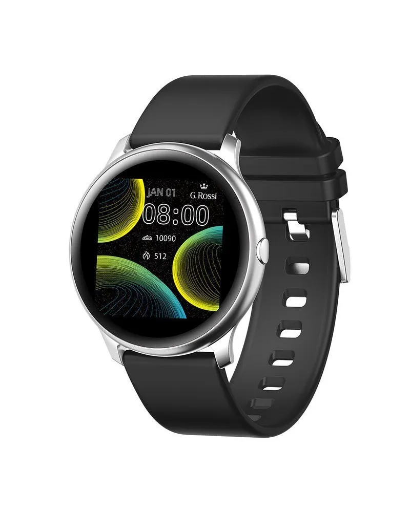 SMARTWATCH UNISEX G. Rossi SW010-13 silver/black (sg005m) SMARTWATCH UNISEX G. Rossi SW010-13 silver/black (sg005m)