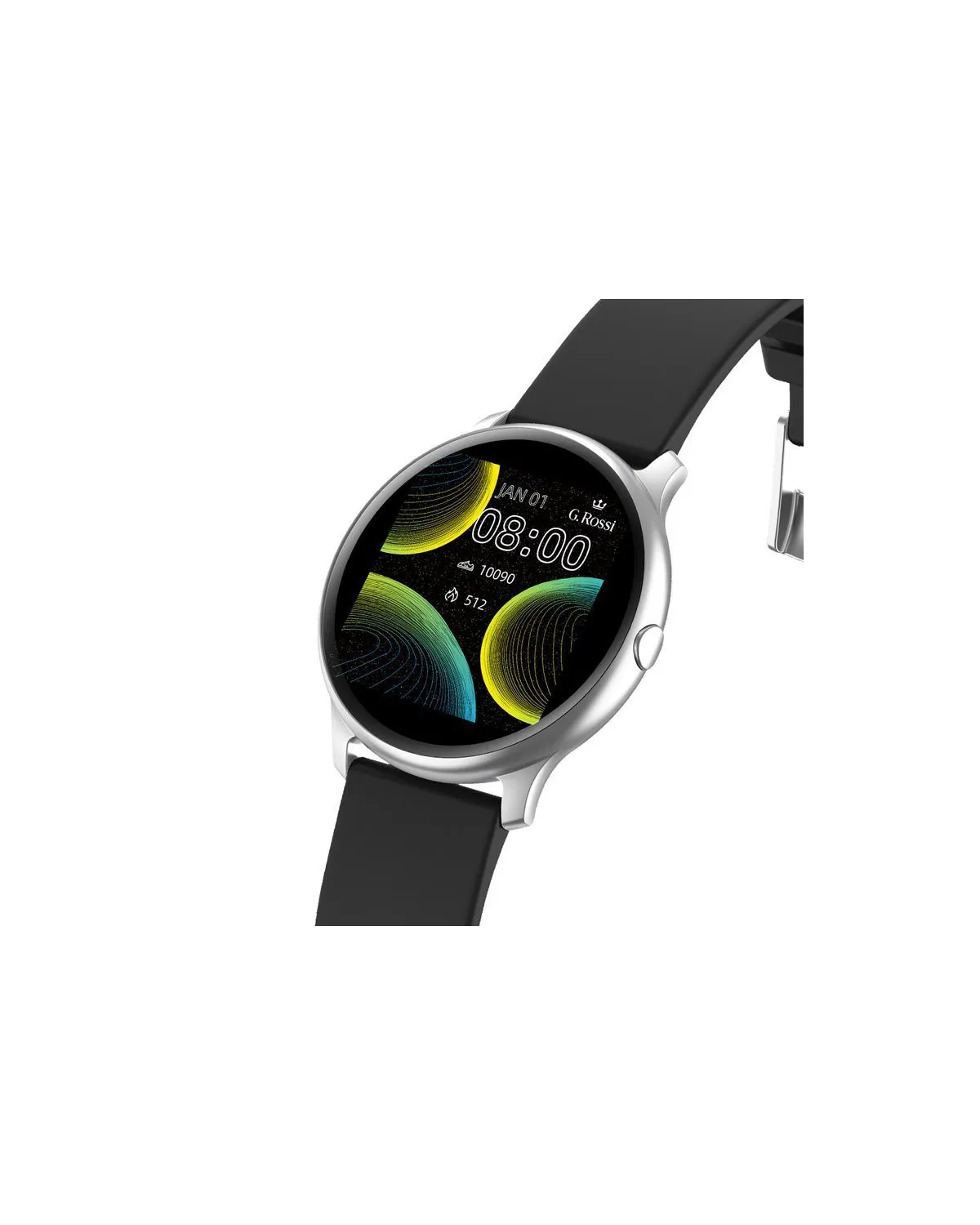 SMARTWATCH UNISEX G. Rossi SW010-13 silver/black (sg005m) SMARTWATCH UNISEX G. Rossi SW010-13 silver/black (sg005m)