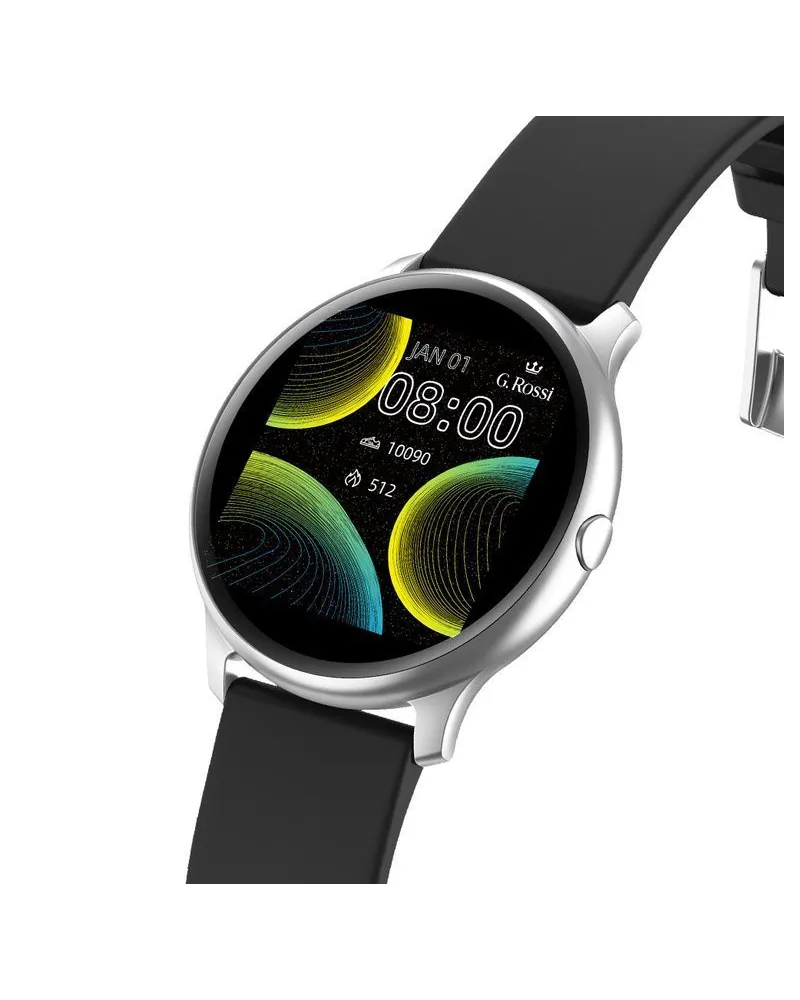 SMARTWATCH UNISEX G. Rossi SW010-13 silver/black (sg005m) SMARTWATCH UNISEX G. Rossi SW010-13 silver/black (sg005m)