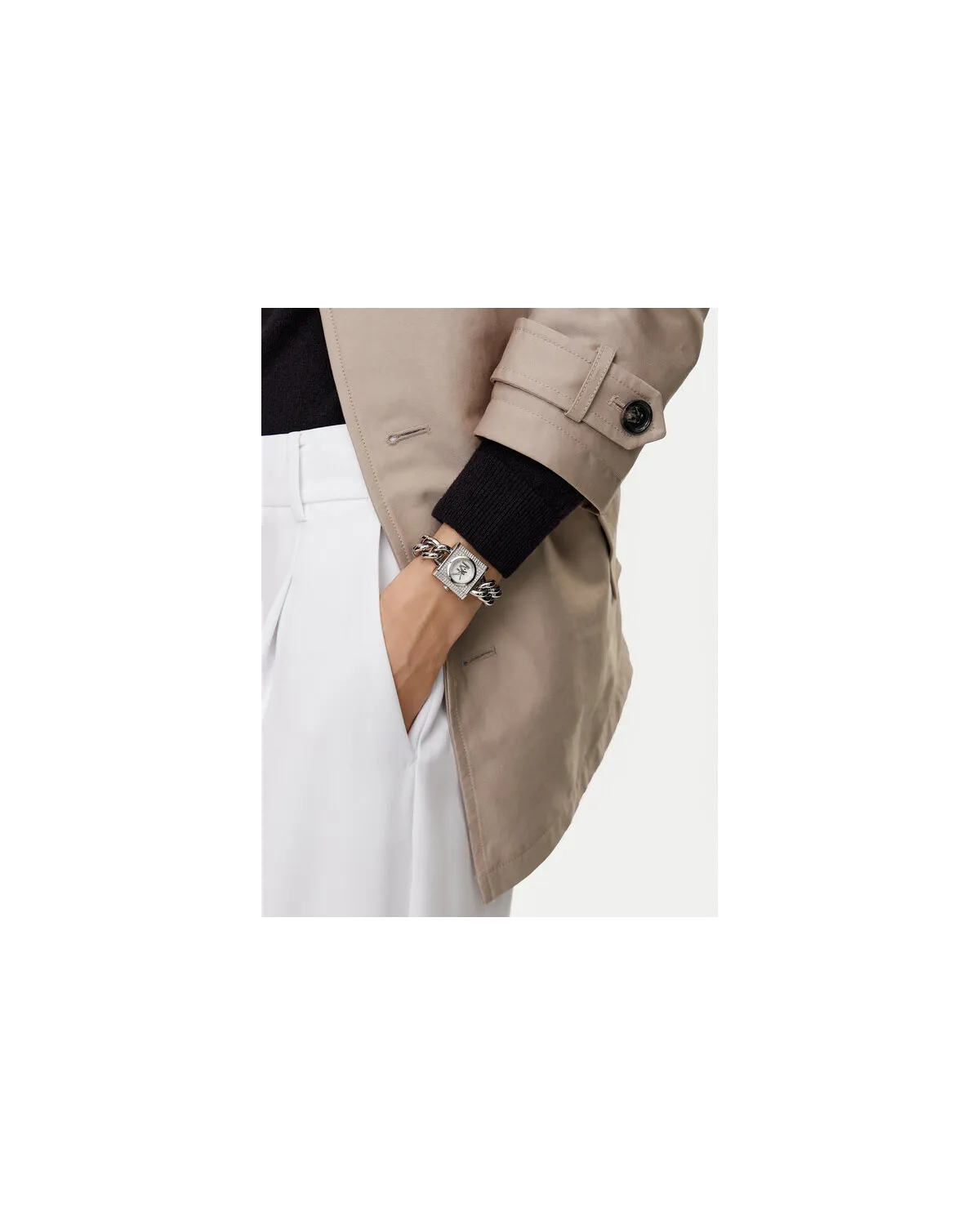 ZEGAREK DAMSKI Michael Kors Chain Lock MK4718 + BOX