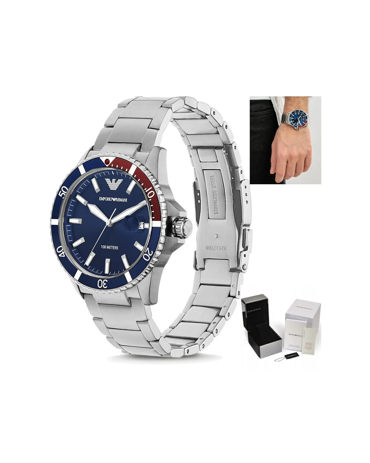 ZEGAREK MĘSKI EMPORIO ARMANI AR11339 - MARIO (zi018b)