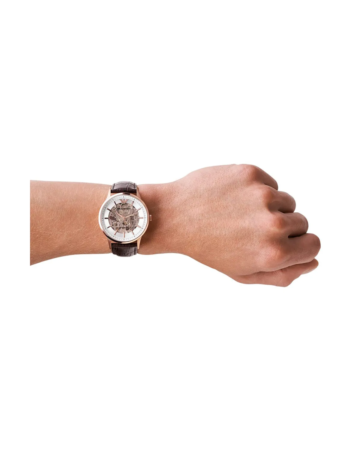 Zegarek męski EMPORIO ARMANI SKELETON AUTOMATIC AR60039 (zi055b)