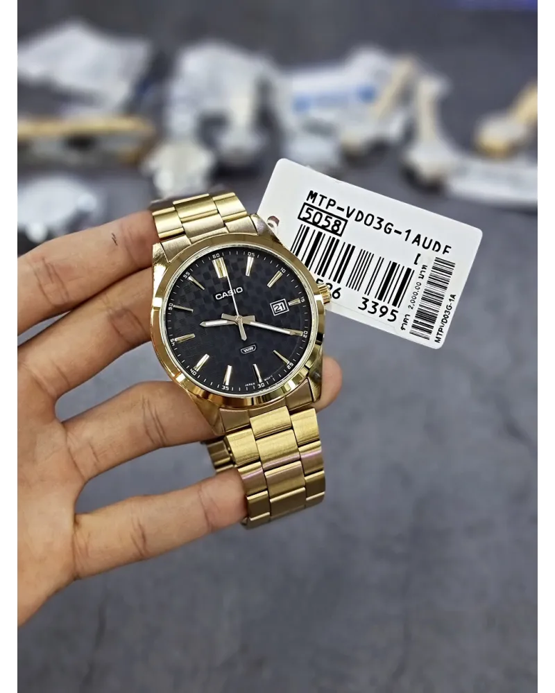 ZEGAREK MĘSKI CASIO MTP-VD03G-1A + BOX
