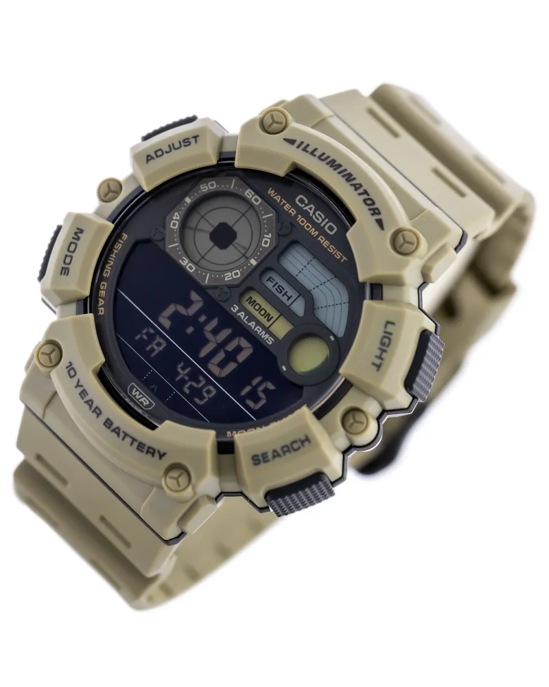 ZEGAREK MĘSKI CASIO Digital Moonphase WS-1500H-5B + BOX