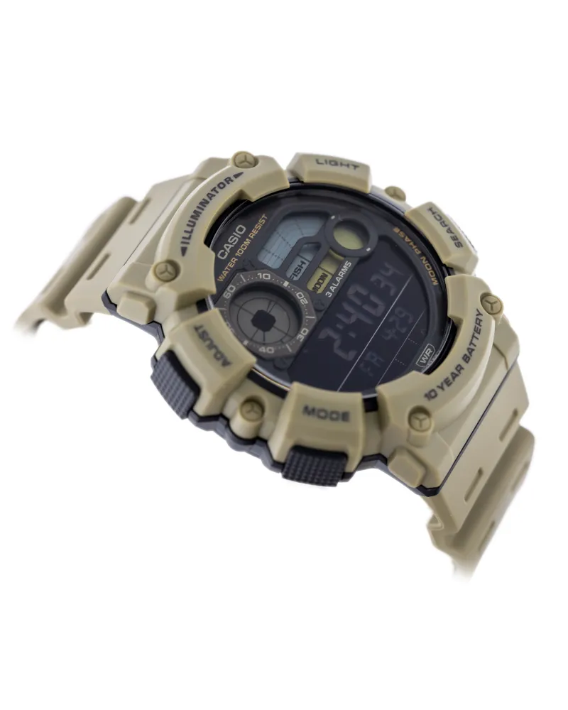 ZEGAREK MĘSKI CASIO Digital Moonphase WS-1500H-5B + BOX