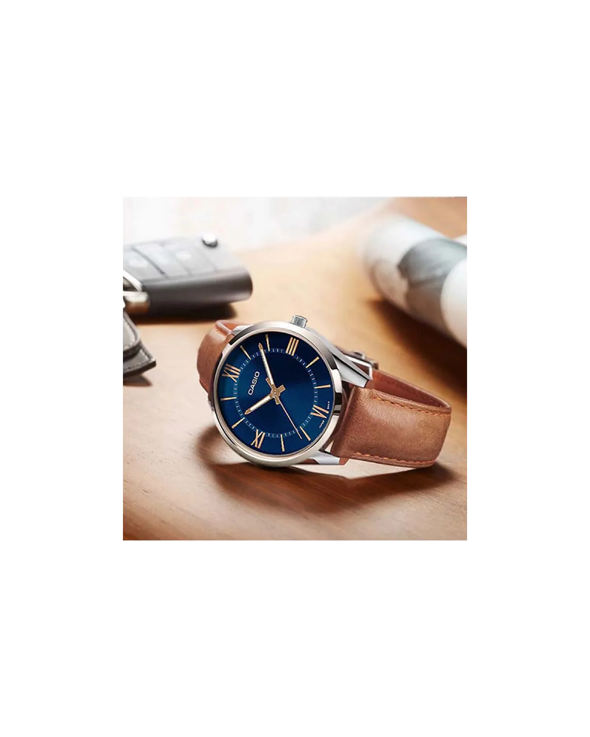 ZEGAREK MĘSKI CASIO MTP-V005L-2B5 + BOX (zd225c)