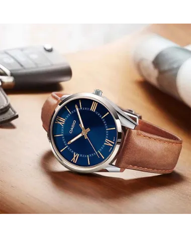 ZEGAREK MĘSKI CASIO MTP-V005L-2B5 + BOX (zd225c)