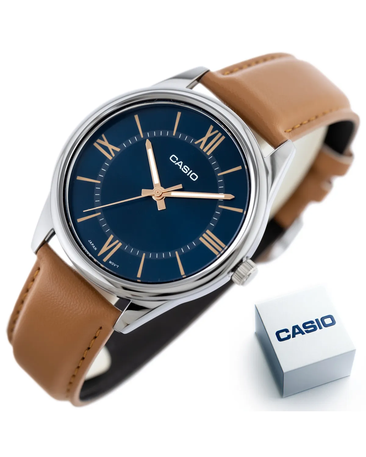 ZEGAREK MĘSKI CASIO MTP-V005L-2B5 + BOX (zd225c)