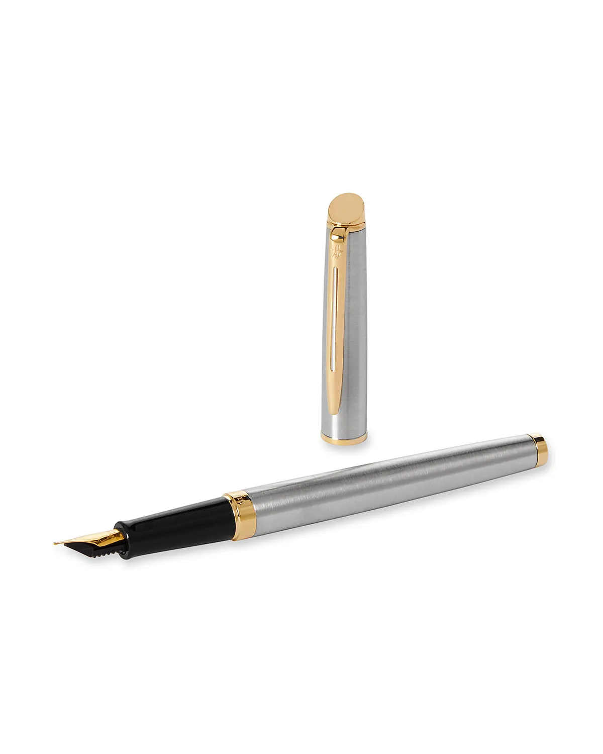 Długopis i Pi&oacute;ro Waterman Hemisphere stalowy GT w Pudełku z Grawerem (S0920370/5)