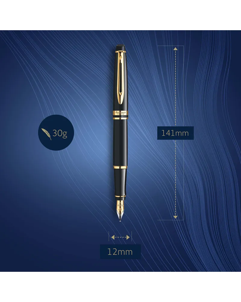 Pi&oacute;ro wieczne Waterman Expert czarne GT w Pudełku z Grawerem (S0951640/3)
