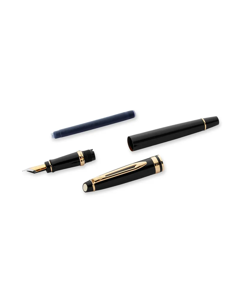 Długopis i Pi&oacute;ro Waterman Expert czarny GT w Pudełku z Grawerem (S0951700/9)