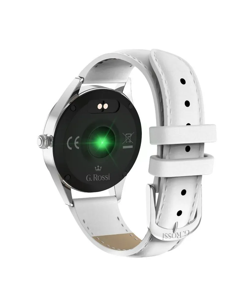 SMARTWATCH DAMSKI G. Rossi SW017-8 silver/white (sg011b) SMARTWATCH DAMSKI G. Rossi SW017-8 silver/white (sg011b)