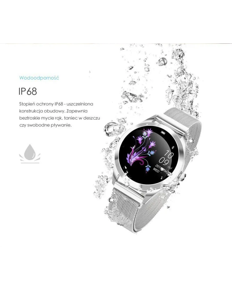 SMARTWATCH DAMSKI G. Rossi SW017-8 silver/white (sg011b) SMARTWATCH DAMSKI G. Rossi SW017-8 silver/white (sg011b)