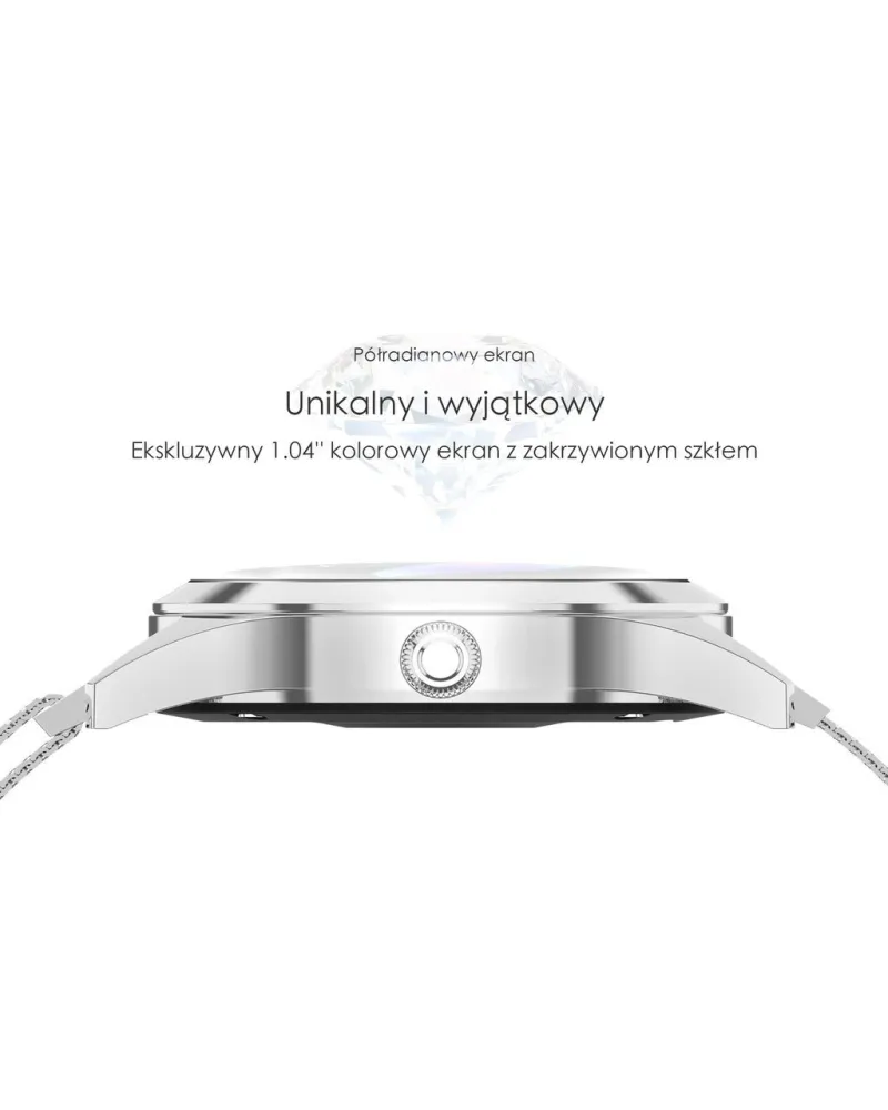 SMARTWATCH DAMSKI G. Rossi SW017-8 silver/white (sg011b) SMARTWATCH DAMSKI G. Rossi SW017-8 silver/white (sg011b)