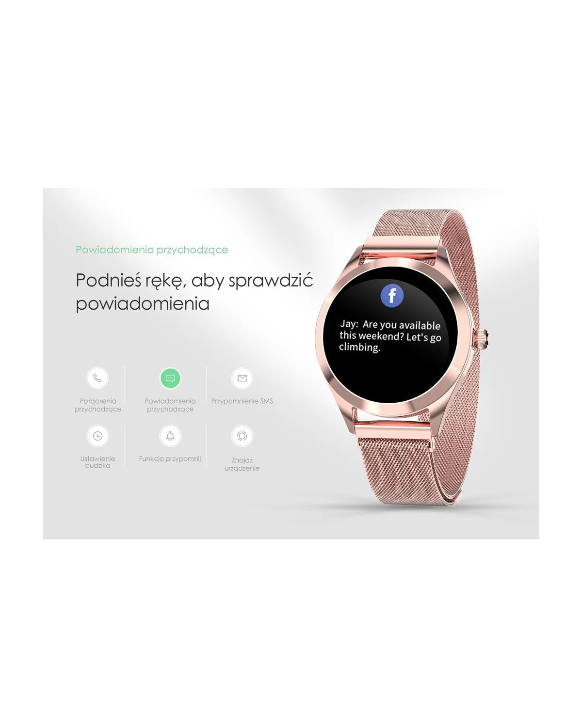 SMARTWATCH DAMSKI G. Rossi SW017-8 silver/white (sg011b) SMARTWATCH DAMSKI G. Rossi SW017-8 silver/white (sg011b)