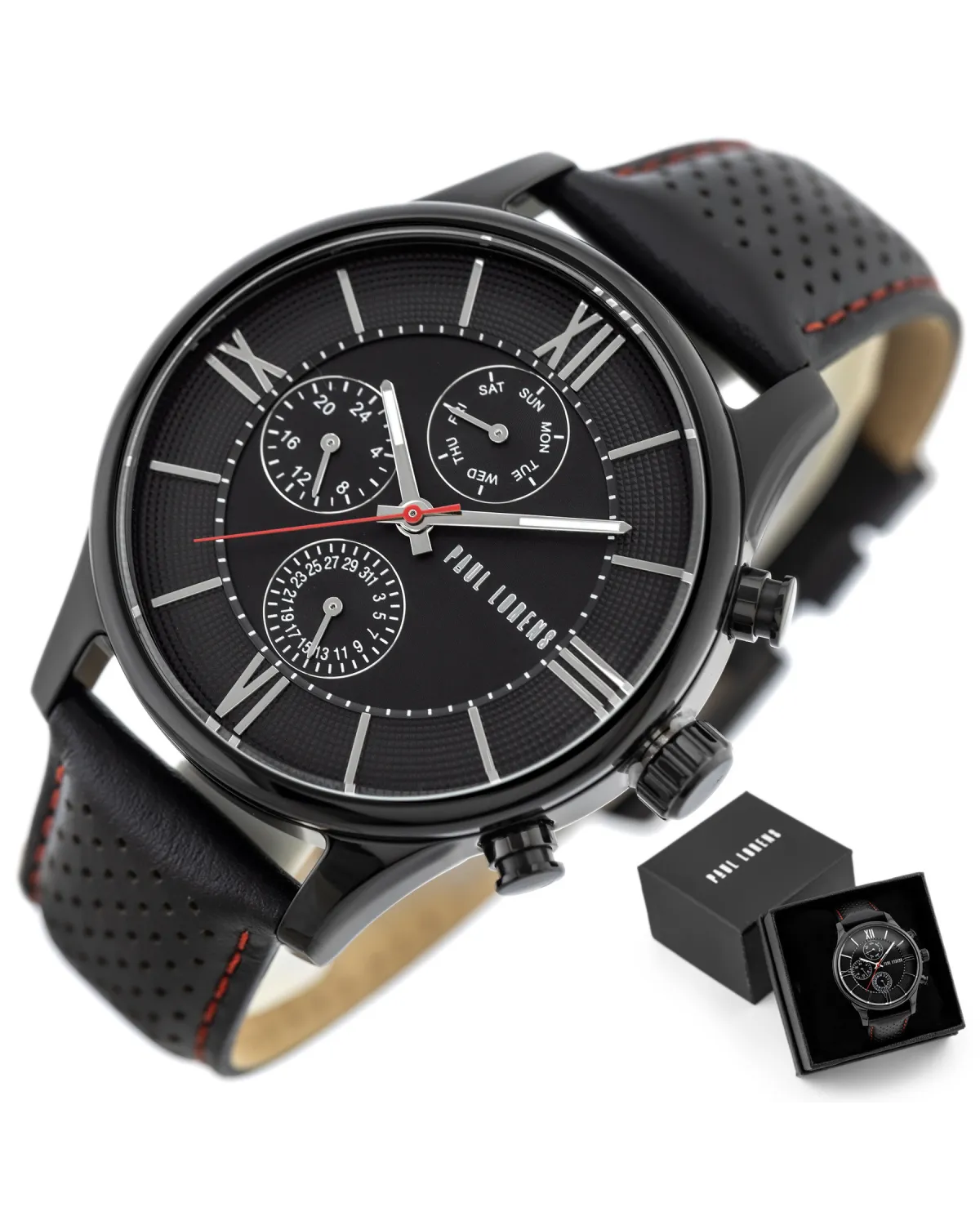 ZEGAREK MĘSKI PAUL LORENS - PL11652A6-1A3 (zg355b) + BOX