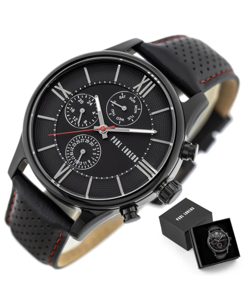 ZEGAREK MĘSKI PAUL LORENS - PL11652A6-1A3 (zg355b) + BOX