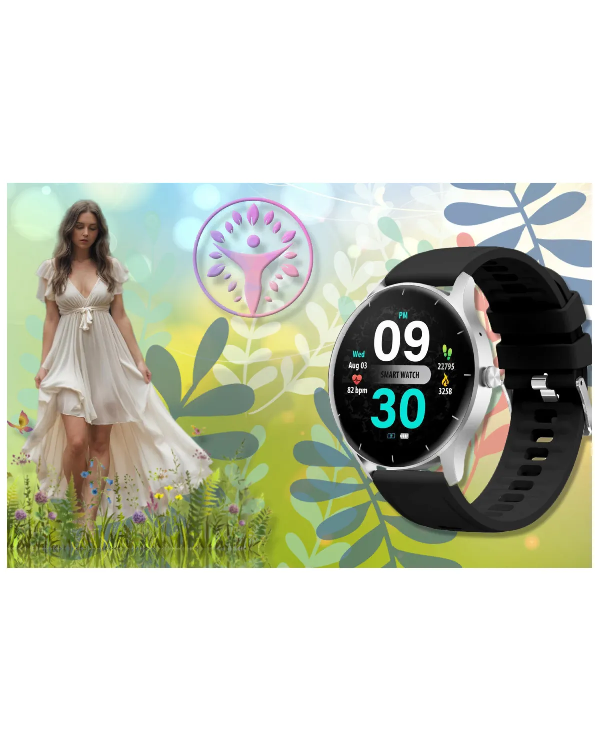 SMARTWATCH UNISEX GRAVITY GT2-6 - ROZMOWY BLUETOOTH, WŁASNE TARCZE (sg019f)