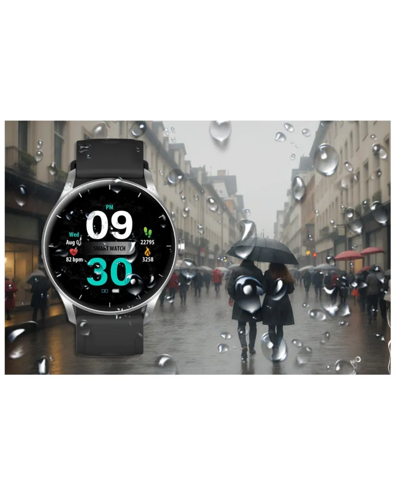 SMARTWATCH UNISEX GRAVITY GT2-6 - ROZMOWY BLUETOOTH, WŁASNE TARCZE (sg019f)