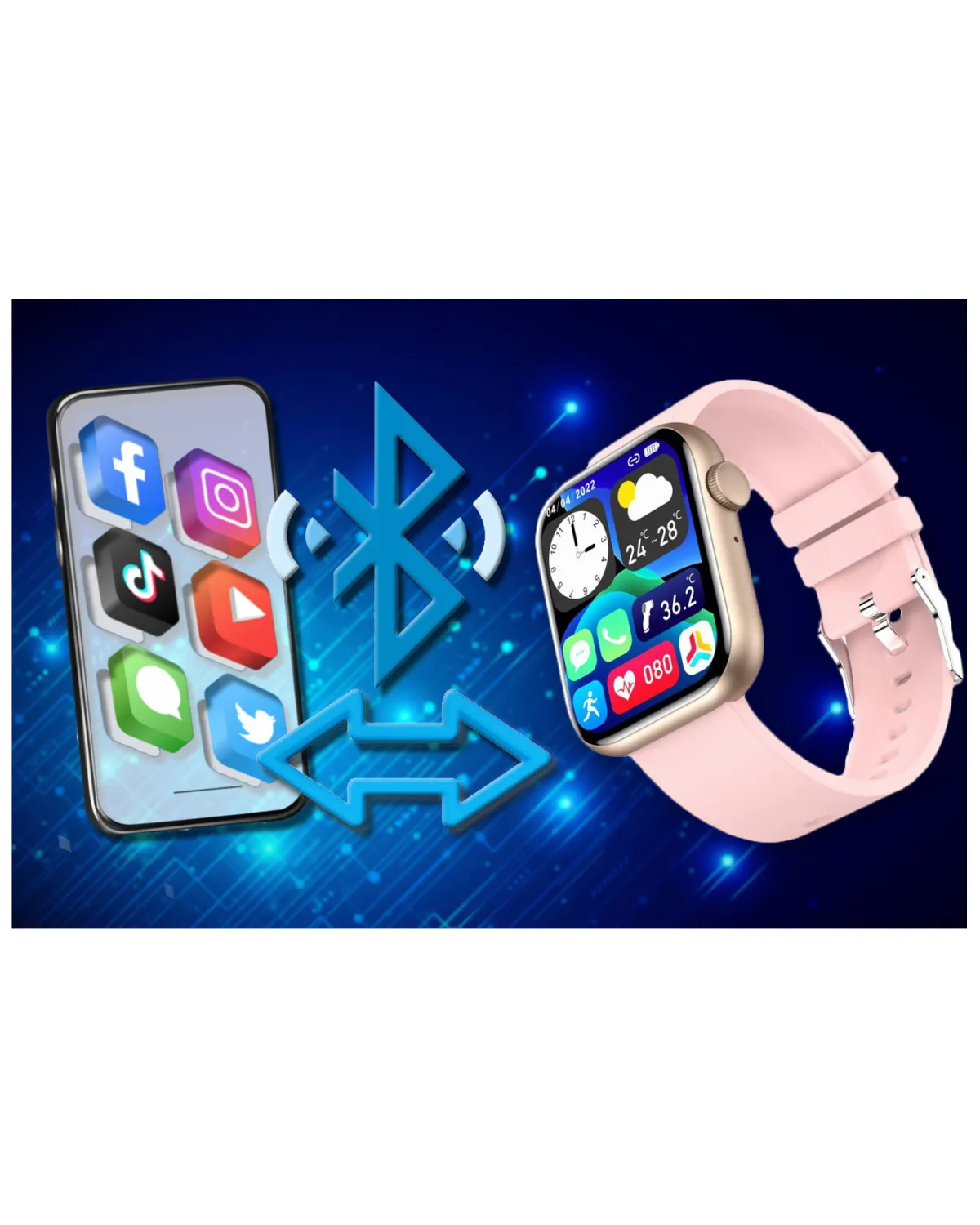 SMARTWATCH UNISEX GRAVITY GT3-1 - ROZMOWY BLUETOOTH, WŁASNE TARCZE (sg022a)