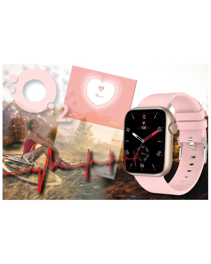 SMARTWATCH UNISEX GRAVITY GT3-1 - ROZMOWY BLUETOOTH, WŁASNE TARCZE (sg022a)