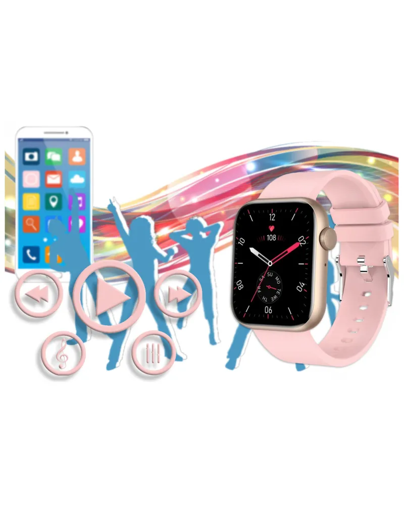 SMARTWATCH UNISEX GRAVITY GT3-1 - ROZMOWY BLUETOOTH, WŁASNE TARCZE (sg022a)