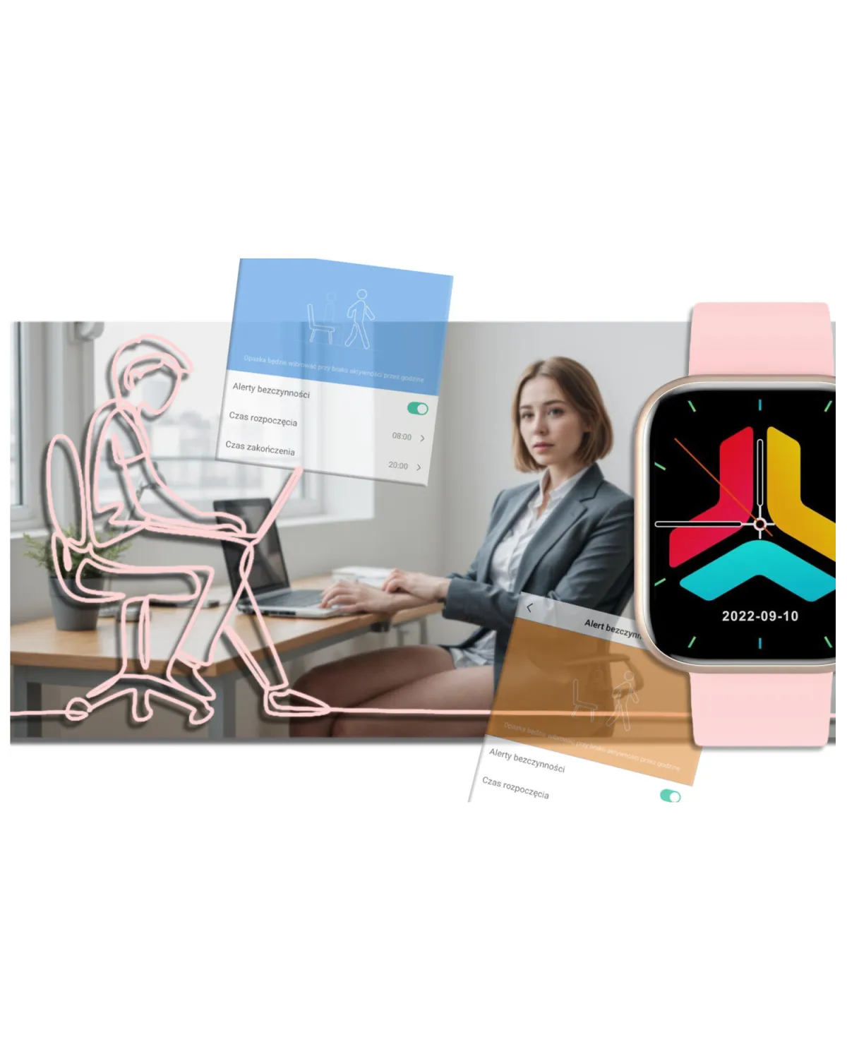 SMARTWATCH UNISEX GRAVITY GT3-1 - ROZMOWY BLUETOOTH, WŁASNE TARCZE (sg022a)