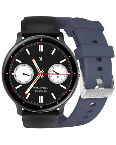 SMARTWATCH UNISEX GRAVITY GT1-1 PRO - ROZMOWY BLUETOOTH, DODATKOWY PASEK (sg027a)