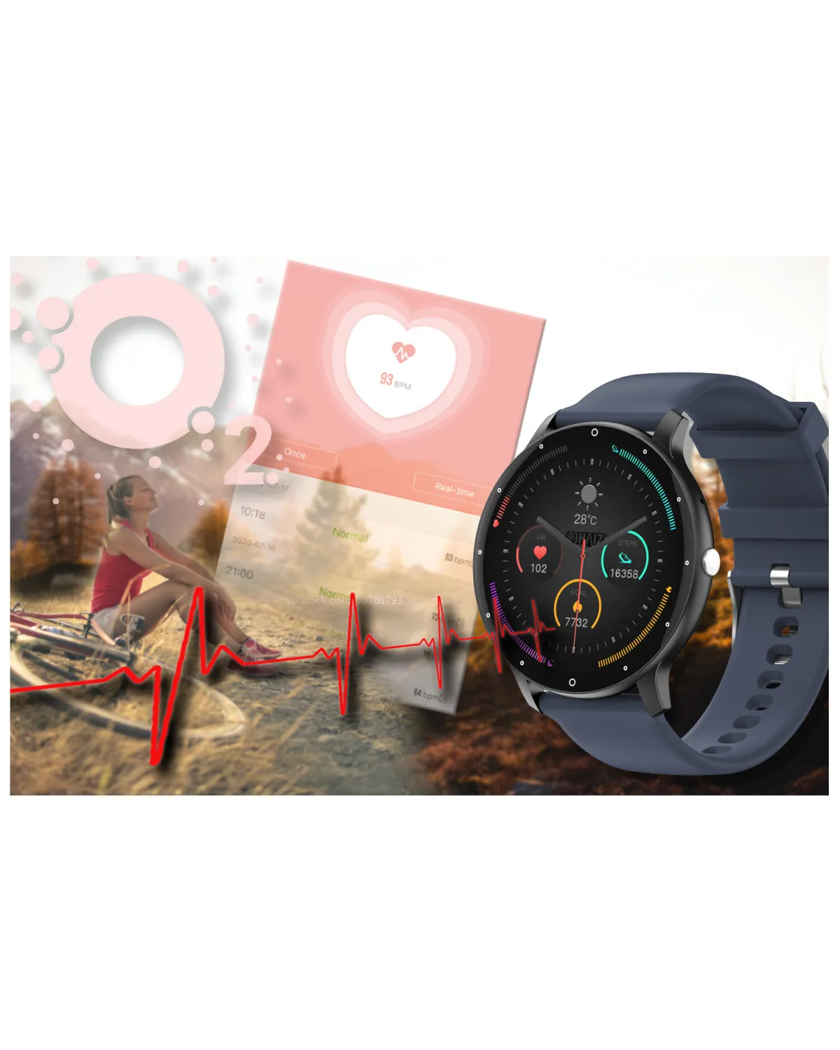 SMARTWATCH UNISEX GRAVITY GT1-1 PRO - ROZMOWY BLUETOOTH, DODATKOWY PASEK (sg027a)