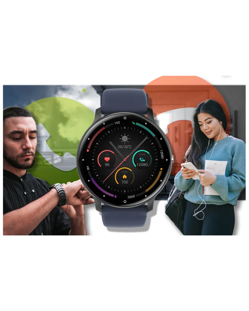SMARTWATCH UNISEX GRAVITY GT1-1 PRO - ROZMOWY BLUETOOTH, DODATKOWY PASEK (sg027a)