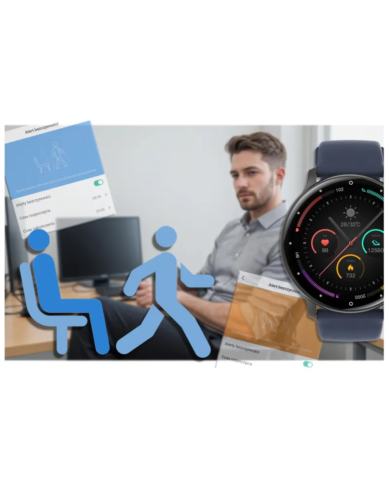 SMARTWATCH UNISEX GRAVITY GT1-1 PRO - ROZMOWY BLUETOOTH, DODATKOWY PASEK (sg027a)