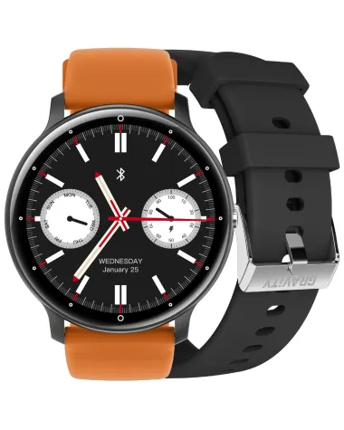 SMARTWATCH UNISEX GRAVITY GT1-2 PRO - ROZMOWY BLUETOOTH, DODATKOWY PASEK (sg027b)