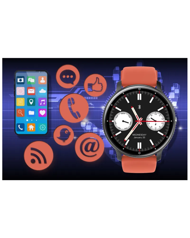SMARTWATCH UNISEX GRAVITY GT1-3 PRO - ROZMOWY BLUETOOTH, DODATKOWY PASEK (sg027c) SMARTWATCH UNISEX GRAVITY GT1-3 PRO - ROZMOWY BLUETOOTH, DODATKOWY PASEK (sg027c)
