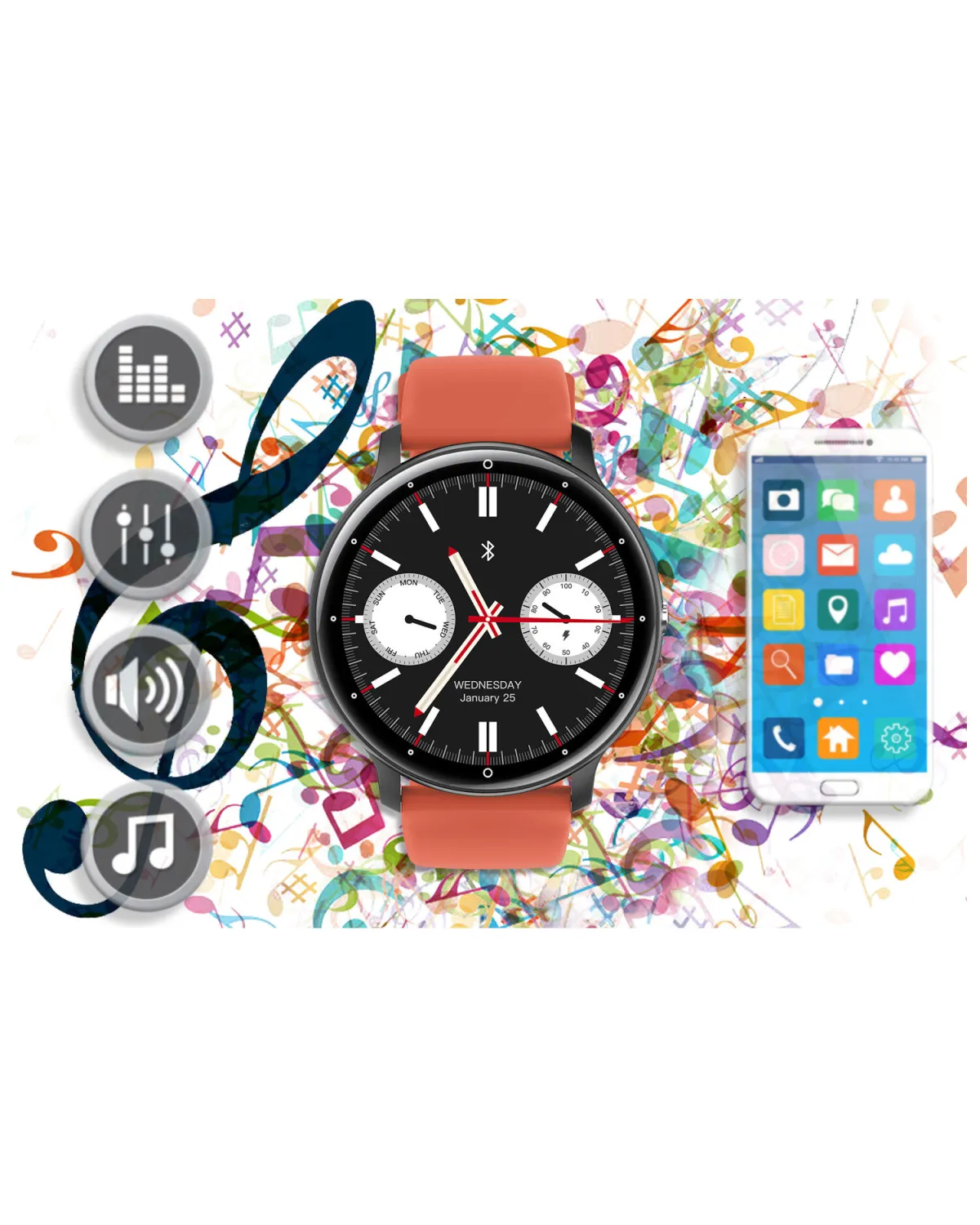 SMARTWATCH UNISEX GRAVITY GT1-3 PRO - ROZMOWY BLUETOOTH, DODATKOWY PASEK (sg027c) SMARTWATCH UNISEX GRAVITY GT1-3 PRO - ROZMOWY BLUETOOTH, DODATKOWY PASEK (sg027c)