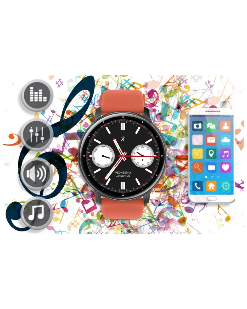 SMARTWATCH UNISEX GRAVITY GT1-3 PRO - ROZMOWY BLUETOOTH, DODATKOWY PASEK (sg027c) SMARTWATCH UNISEX GRAVITY GT1-3 PRO - ROZMOWY BLUETOOTH, DODATKOWY PASEK (sg027c)