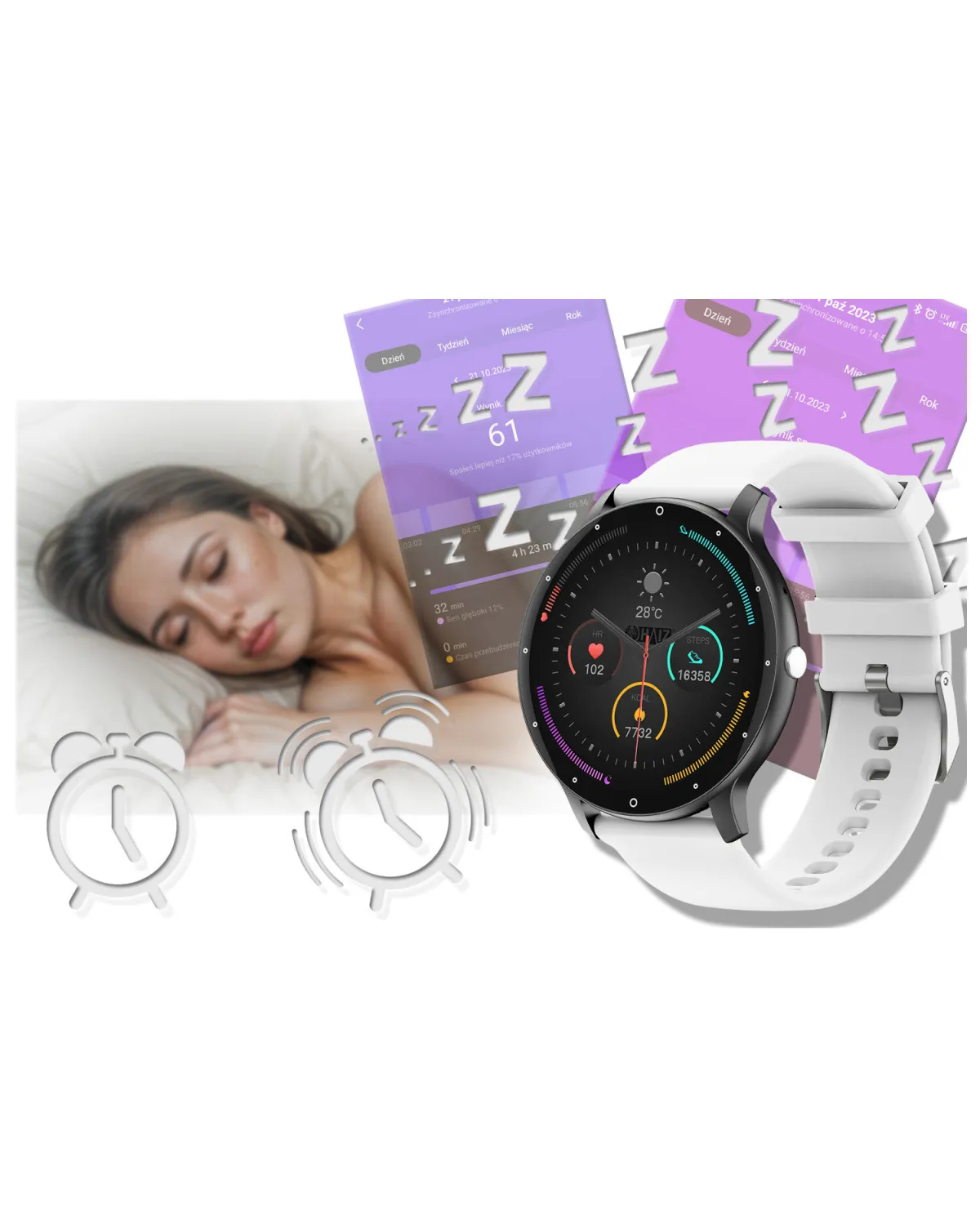 SMARTWATCH UNISEX GRAVITY GT1-4 PRO - ROZMOWY BLUETOOTH, DODATKOWY PASEK (sg027d)