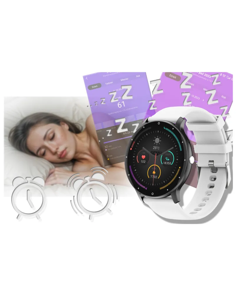 SMARTWATCH UNISEX GRAVITY GT1-4 PRO - ROZMOWY BLUETOOTH, DODATKOWY PASEK (sg027d)