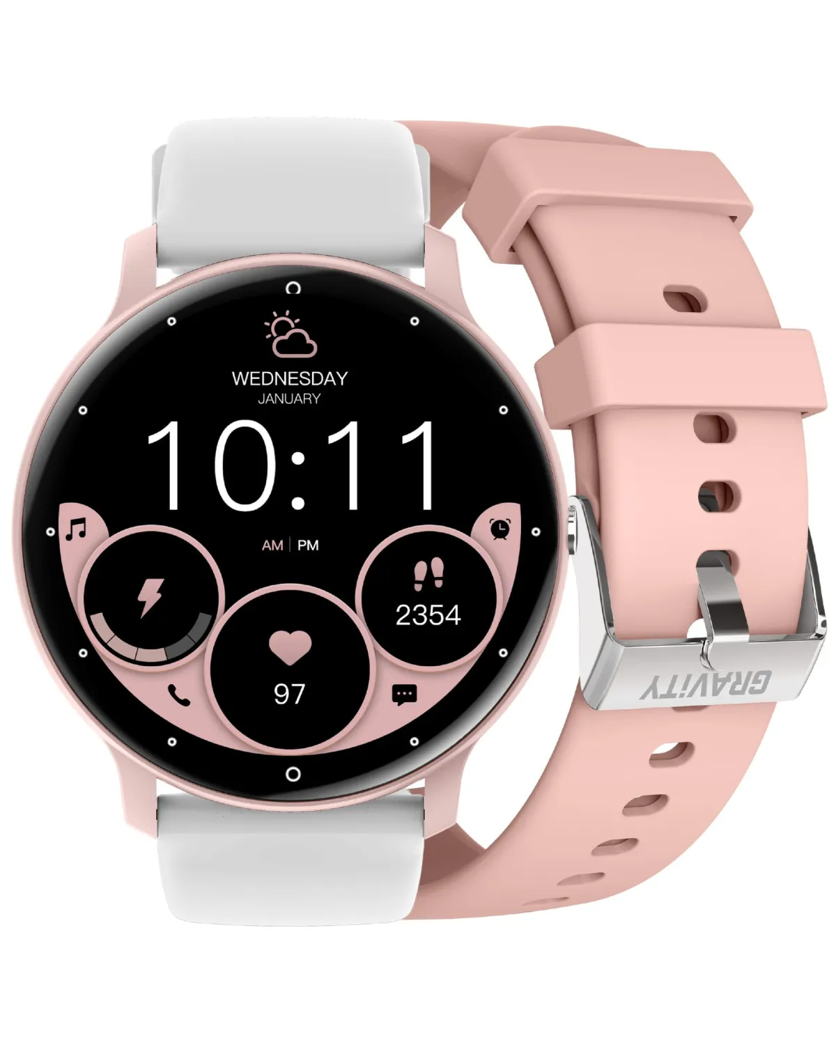 SMARTWATCH UNISEX GRAVITY GT1-6 PRO - ROZMOWY BLUETOOTH, DODATKOWY PASEK (sg027f)