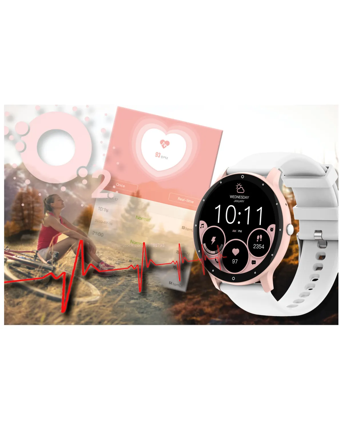SMARTWATCH UNISEX GRAVITY GT1-6 PRO - ROZMOWY BLUETOOTH, DODATKOWY PASEK (sg027f)