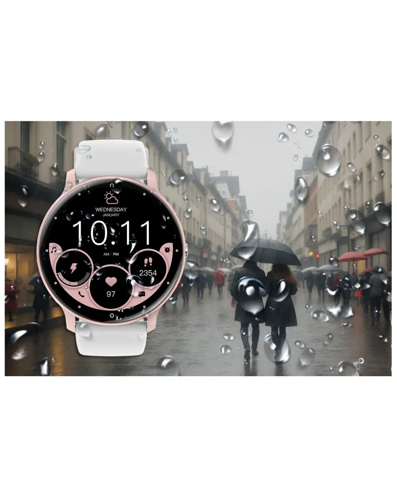 SMARTWATCH UNISEX GRAVITY GT1-6 PRO - ROZMOWY BLUETOOTH, DODATKOWY PASEK (sg027f)