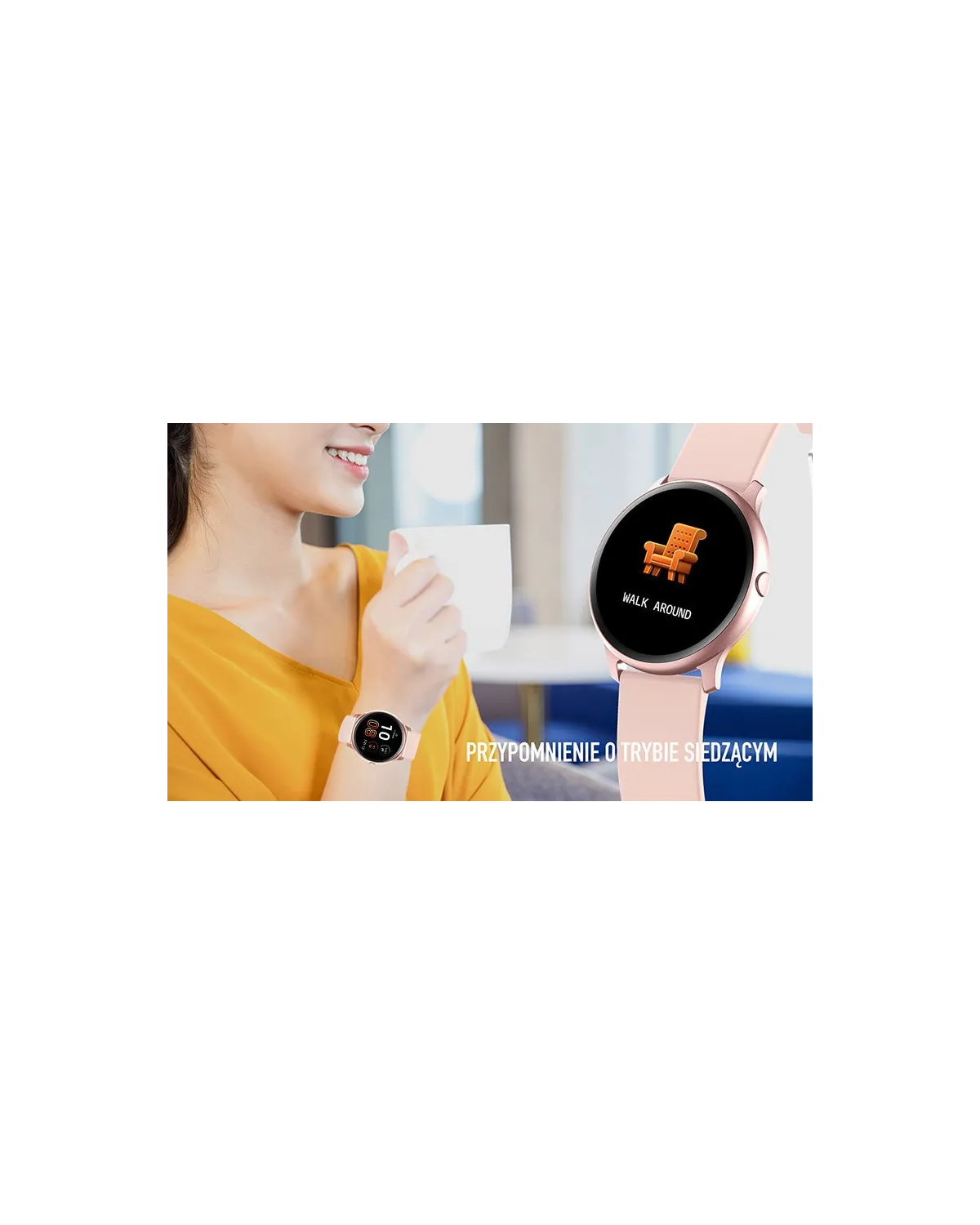 SMARTWATCH DAMSKI G. Rossi SW010-7 rosegold/white (sg005e) SMARTWATCH DAMSKI G. Rossi SW010-7 rosegold/white (sg005e)