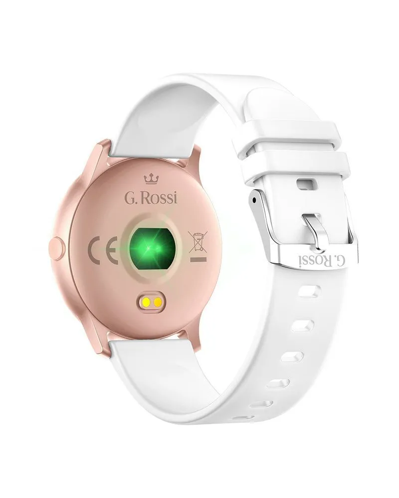 SMARTWATCH DAMSKI G. Rossi SW010-16 rosegold/white (sg005p) SMARTWATCH DAMSKI G. Rossi SW010-16 rosegold/white (sg005p)