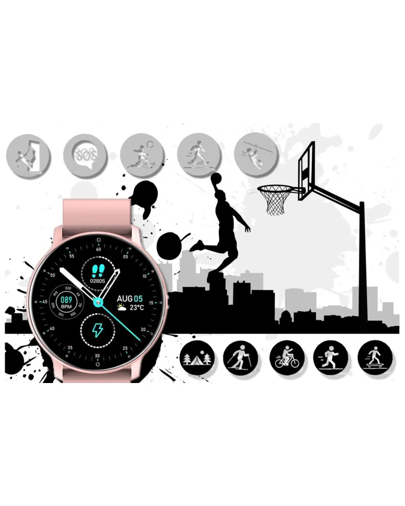 SMARTWATCH UNISEX GRAVITY GT1-1 - PULSOMETR, WŁASNE TARCZE (sg015a) SMARTWATCH UNISEX GRAVITY GT1-1 - PULSOMETR, WŁASNE TARCZE (sg015a)