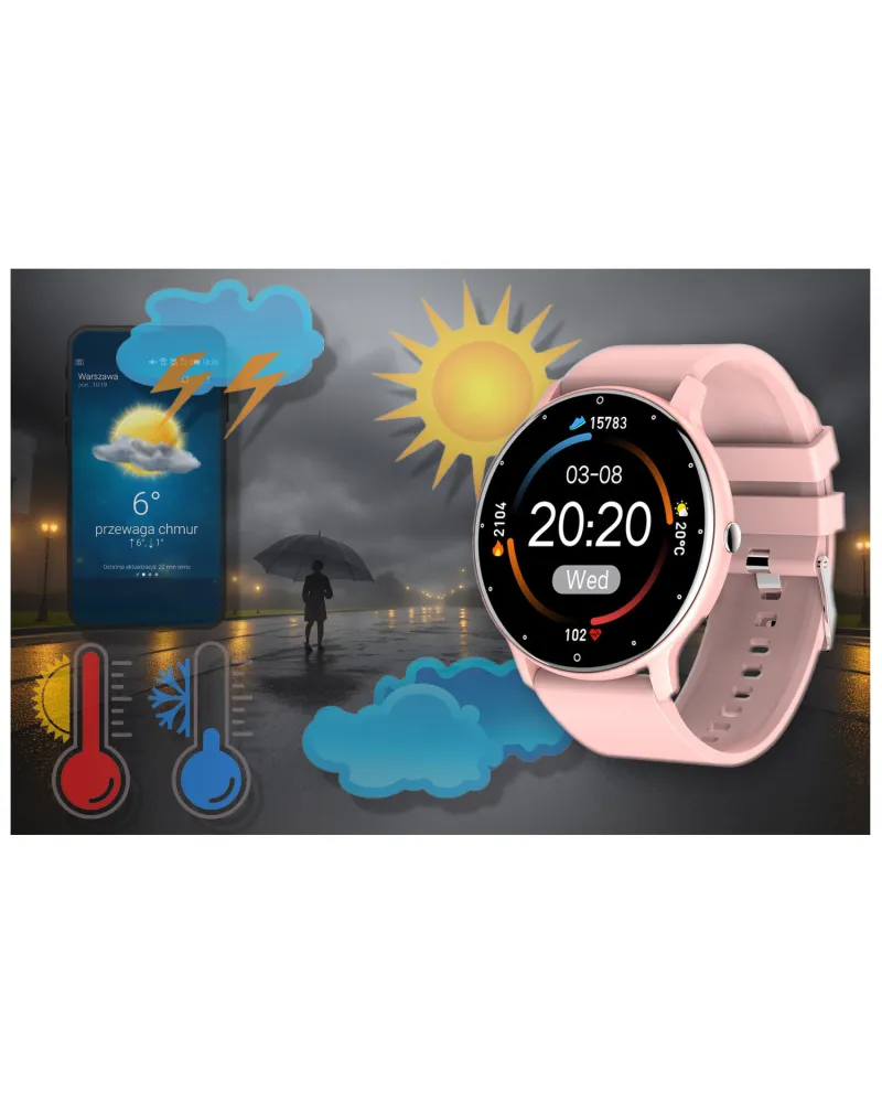 SMARTWATCH UNISEX GRAVITY GT1-1 - PULSOMETR, WŁASNE TARCZE (sg015a) SMARTWATCH UNISEX GRAVITY GT1-1 - PULSOMETR, WŁASNE TARCZE (sg015a)