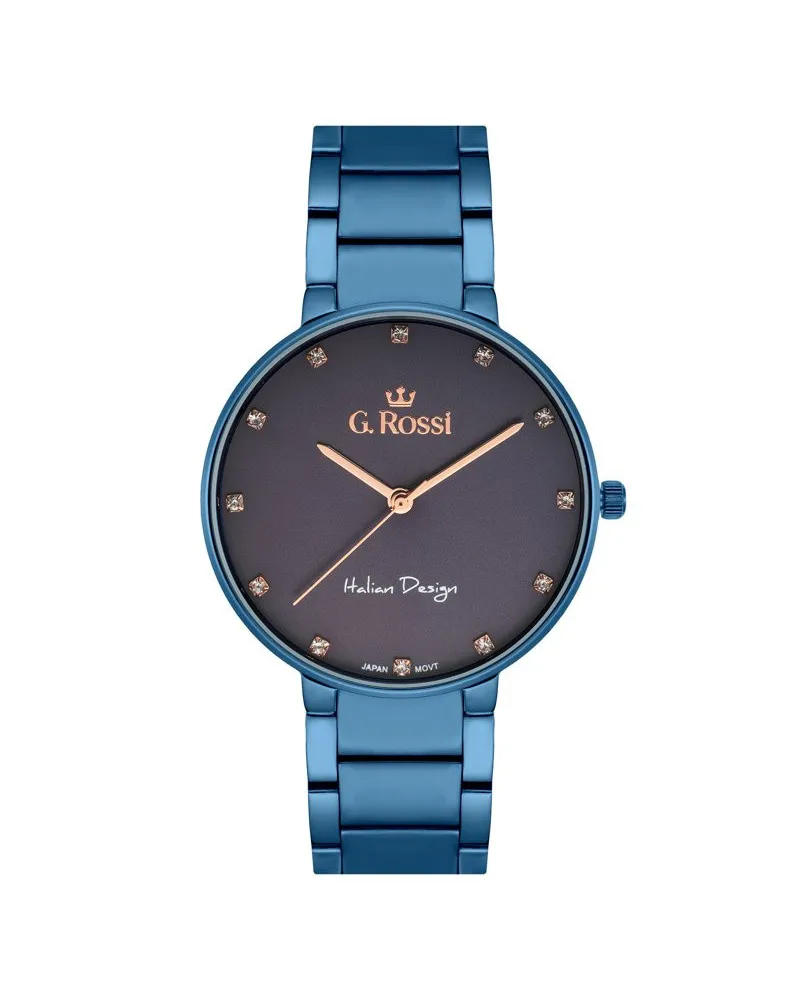 ZEGAREK G. ROSSI - 11155B2-6F3 (zg784g) blue + BOX ZEGAREK G. ROSSI - 11155B2-6F3 (zg784g) blue + BOX