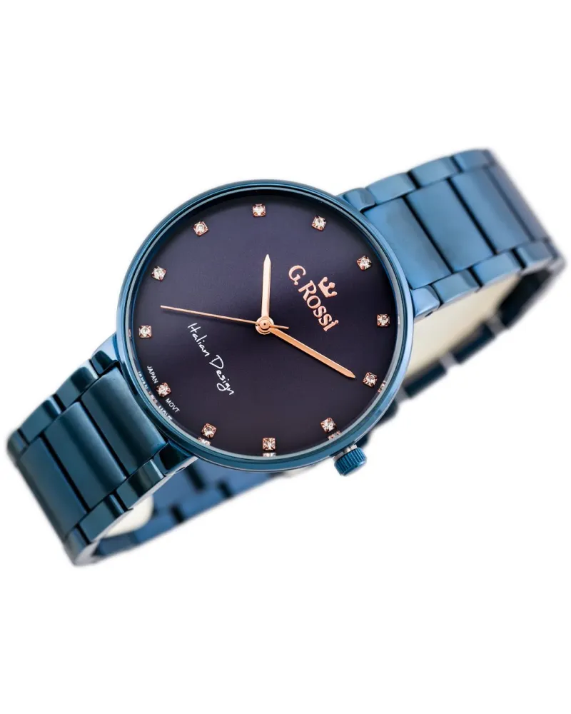 ZEGAREK G. ROSSI - 11155B2-6F3 (zg784g) blue + BOX ZEGAREK G. ROSSI - 11155B2-6F3 (zg784g) blue + BOX