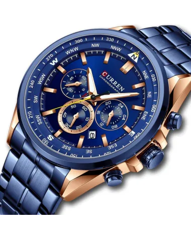 ZEGAREK MĘSKI CURREN 8399 (zc016d -CHRONOGRAF +BOX ZEGAREK MĘSKI CURREN 8399 (zc016d -CHRONOGRAF +BOX