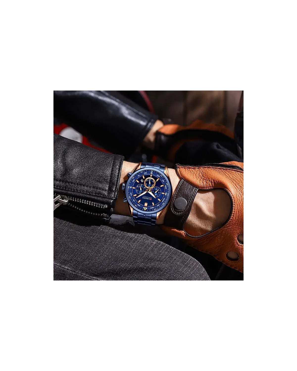 ZEGAREK MĘSKI CURREN 8399 (zc016d -CHRONOGRAF +BOX ZEGAREK MĘSKI CURREN 8399 (zc016d -CHRONOGRAF +BOX