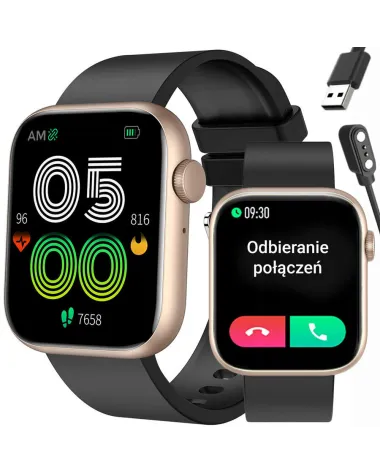 SMARTWATCH UNISEX GRAVITY GT3-2 - ROZMOWY BLUETOOTH, WŁASNE TARCZE (sg022b)