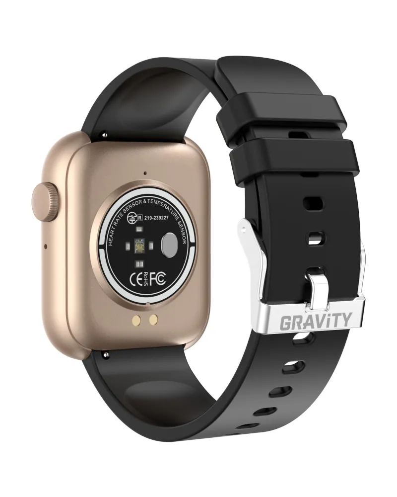 SMARTWATCH UNISEX GRAVITY GT3-2 - ROZMOWY BLUETOOTH, WŁASNE TARCZE (sg022b)